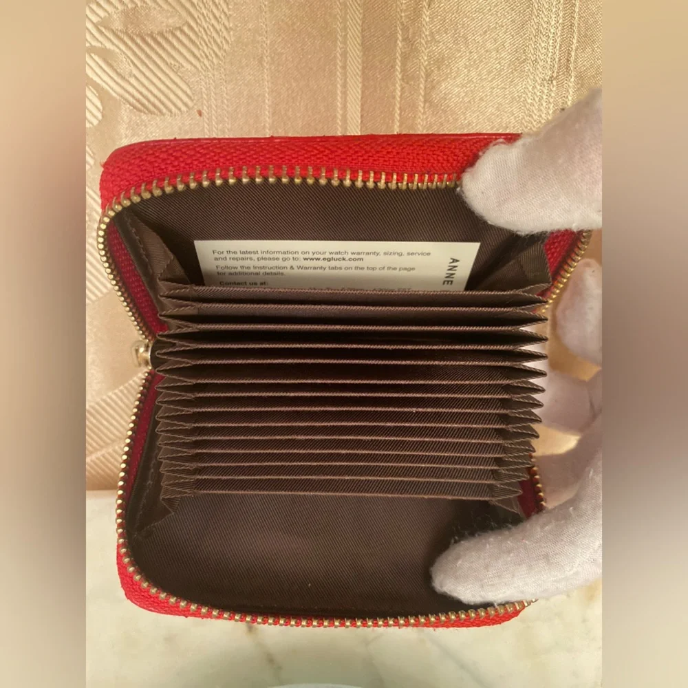 Anne Klein red wallet